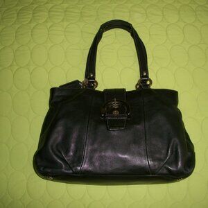 Coach Soho Black Leather East Shoulder Bag F18751